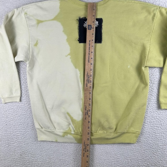 Vintage Guess Sweatshirt Womens Small Green Bleach Dye Crewneck Made USA 80s - Picture 12 of 15